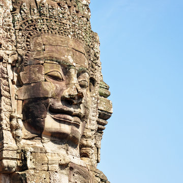 Face Of Bayon Temple