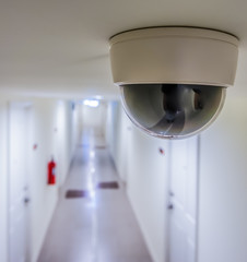 CCTV in condominiun in front of rooms