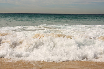 Austalian waves on beach, Sydney