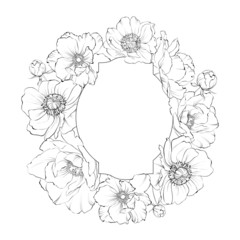 Design of vintage floral card.