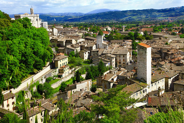 Fototapeta na wymiar Gubbio- medieval town in Umbria, Italy