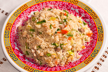Chinese rice plate