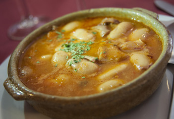 White bean soup. Spanish 