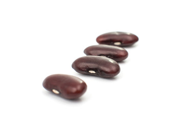 beans on white background