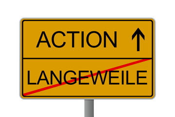 Schild das Neue