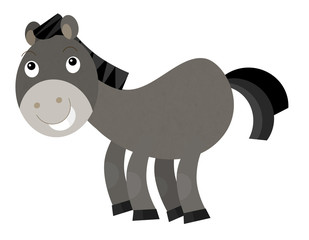 Cartoon horse - illustration for the children