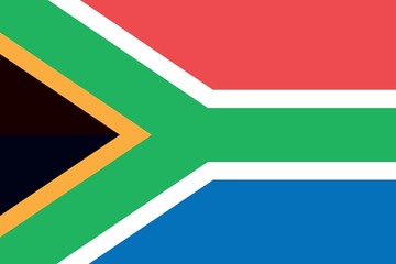 Illustration of the flag of South Africa