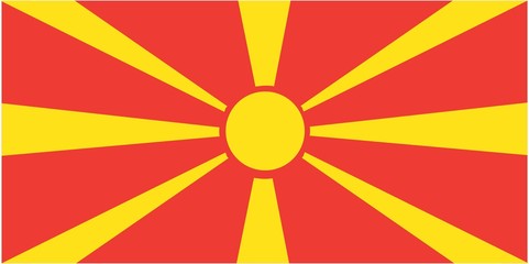 Illustration of the flag of Macedonia