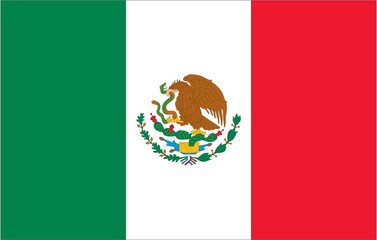 Illustration of the flag of Mexico