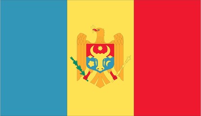 Illustration of the flag of Moldova