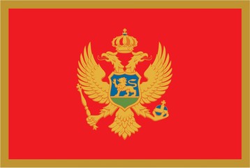 Illustration of the flag of Montenegro