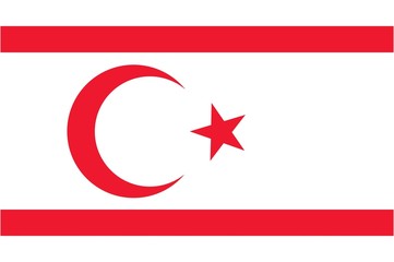 Illustration of the flag of Northern Cyprus