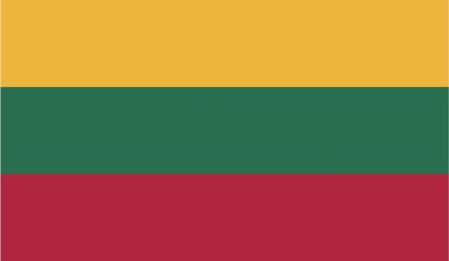 Illustration of the flag of Lithuania