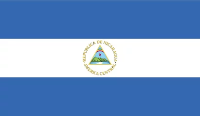 Foto op Aluminium Illustration of the flag of Nicaragua © stringerphoto