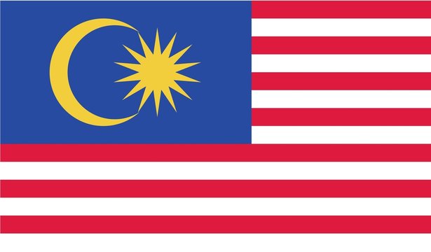 Illustration of the flag of Malaysia