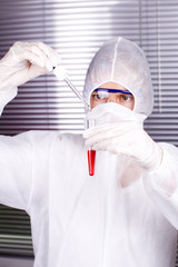 Blut in Reagenzglas