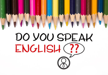 do you speak english concept