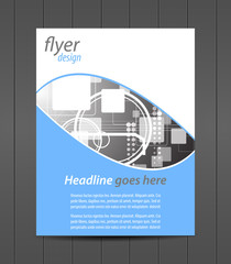 Business flyer template or corporate banner, cover design