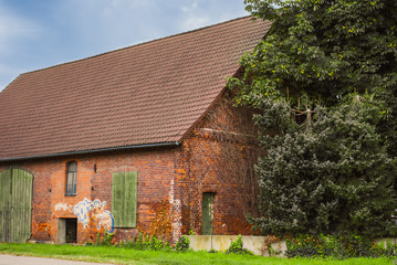 Abandoned Brick Barn
