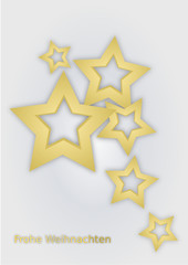 Christmas card with stars - inkscape-svg 