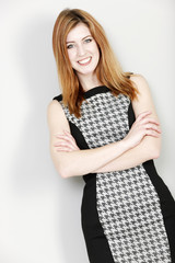 Business woman smiling