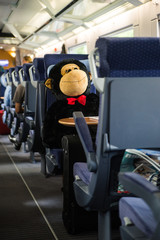 Affe beim reisen