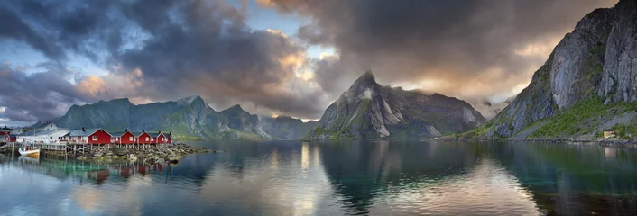 Fototapete Panorama der Lofoten-Inseln. © rudi1976