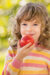 Child in autumn