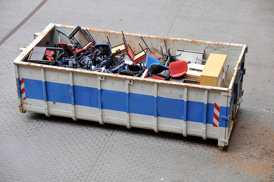 Arbeitsplatzabbau, Container, Entlassung, Stellenstreichung