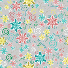 Ornate floral seamless texture