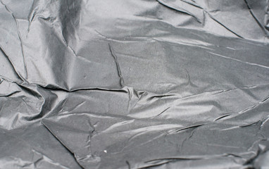 texture of crumpled black paper
