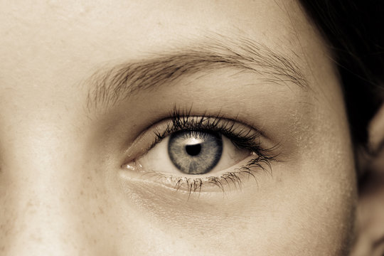 Auge eines Mädchens