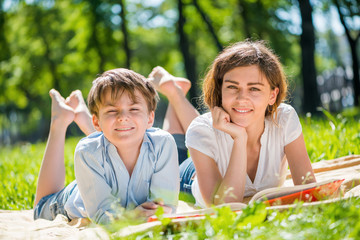 Family at park