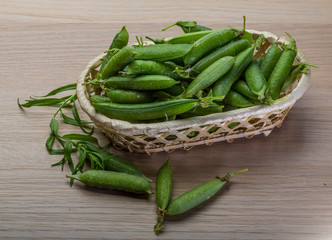 Green fresh peas