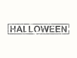 Halloween sign, grunge design, vector illustration