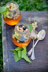 Jelly with berries