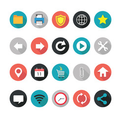 Set of web icons for business. Illustration eps10