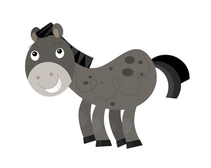 Cartoon horse - illustration for the children