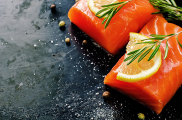 salmon with lemon and rosemary