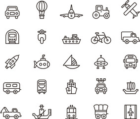 Transport icons