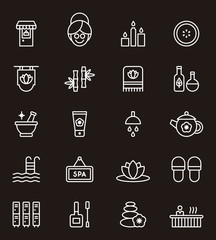 Spa & Wellness icon set