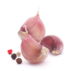 Garlic clove isolated on white background cutout