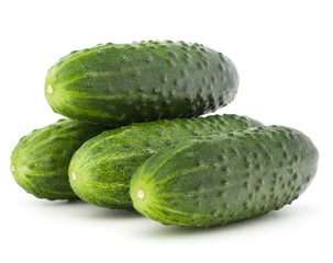 Cucumber vegetable  isolated on white background cutout