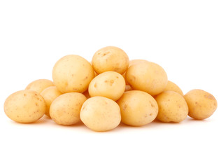 new potato tuber isolated on white background cutout