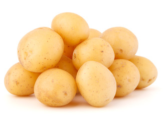 new potato tuber isolated on white background cutout