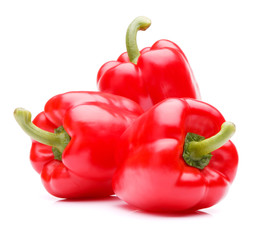 Sweet bell pepper isolated on white background cutout