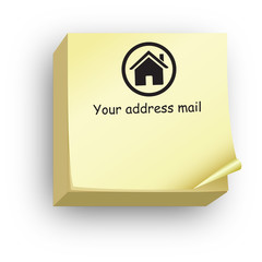 Post-it your address mail