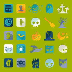 Set of halloween icons