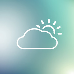 Weather Vector Icon, flat design