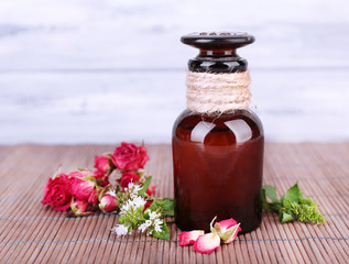 Essential oil with different medicine plants,